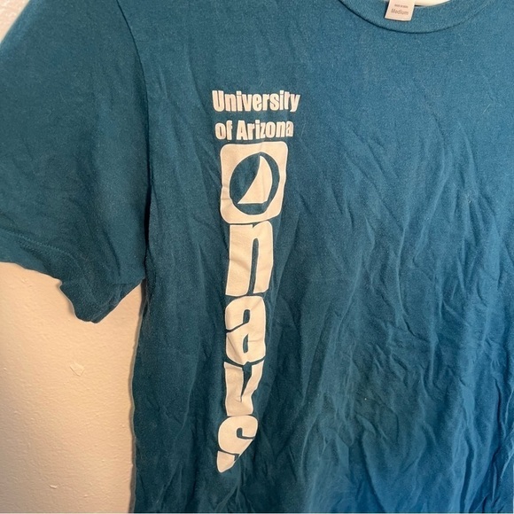 Short Sleeve T-Shirt University of Arizona Navs Teal - Picture 3 of 7